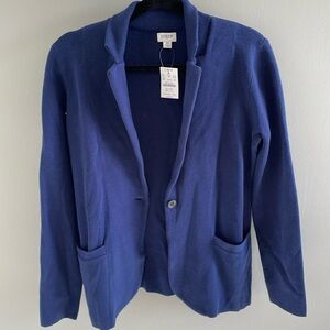 NWT one button sweater blazer